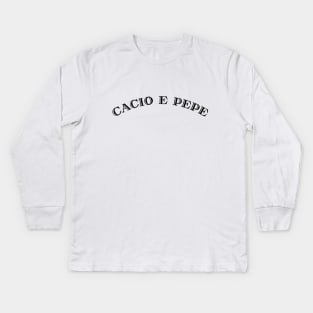 Cacio e pepe Kids Long Sleeve T-Shirt